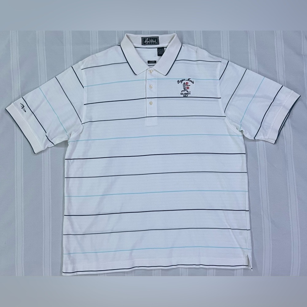 Page & Tuttle Men’s Roger Maris Celebrity Gold “61 in ‘61” Polo Shirt (Size XL)